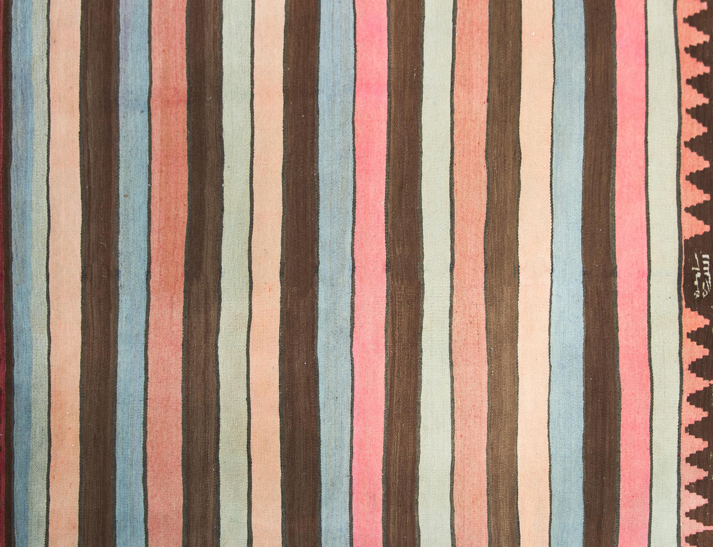 Vintage Persian Zarand Kilim Rug For Sale