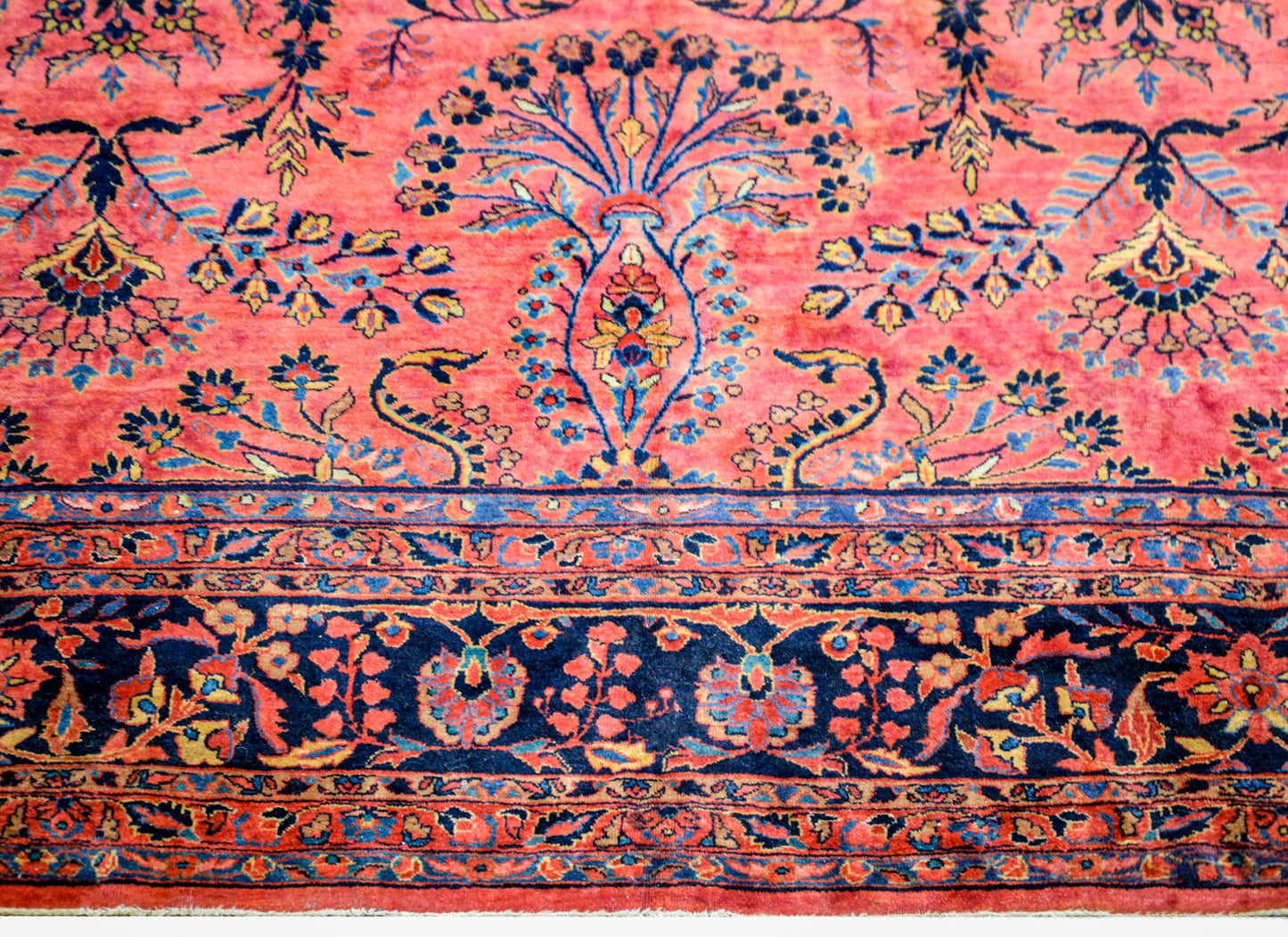 Majestic Early 20th Century Sarouk Mohajeran Rug For Sale