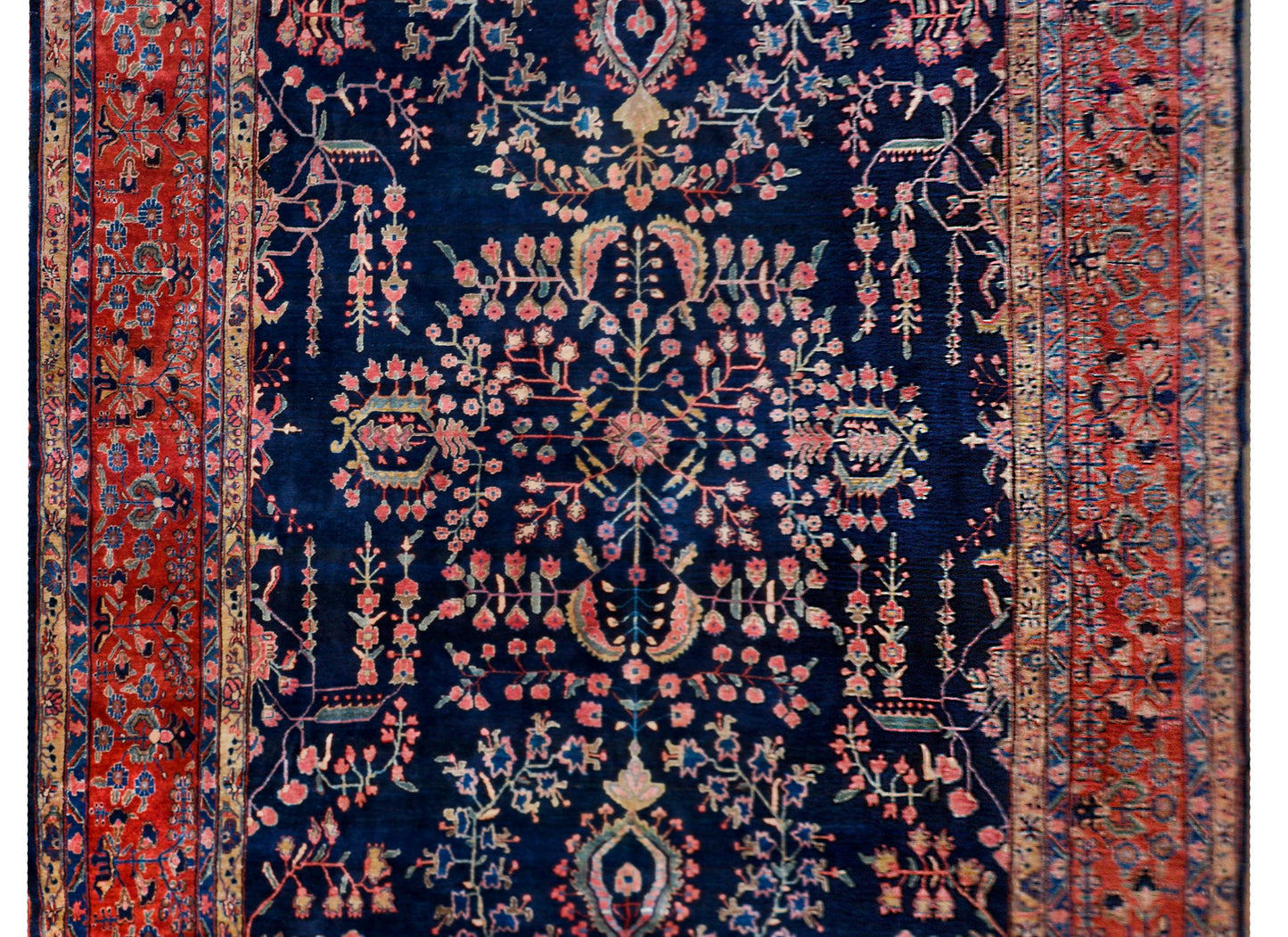 Early 20th Century Sarouk Mohajeran Rug For Sale