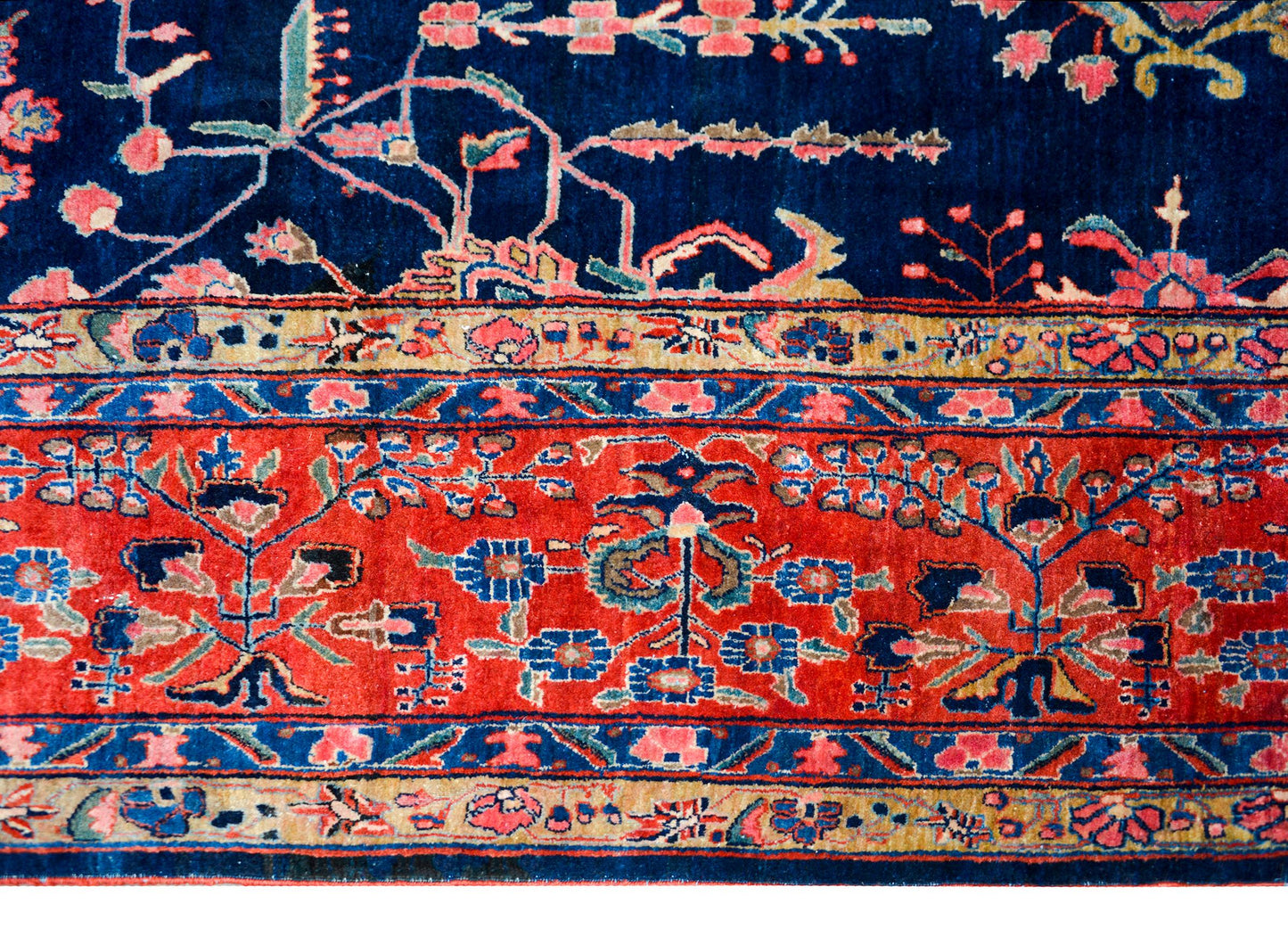 Early 20th Century Sarouk Mohajeran Rug For Sale