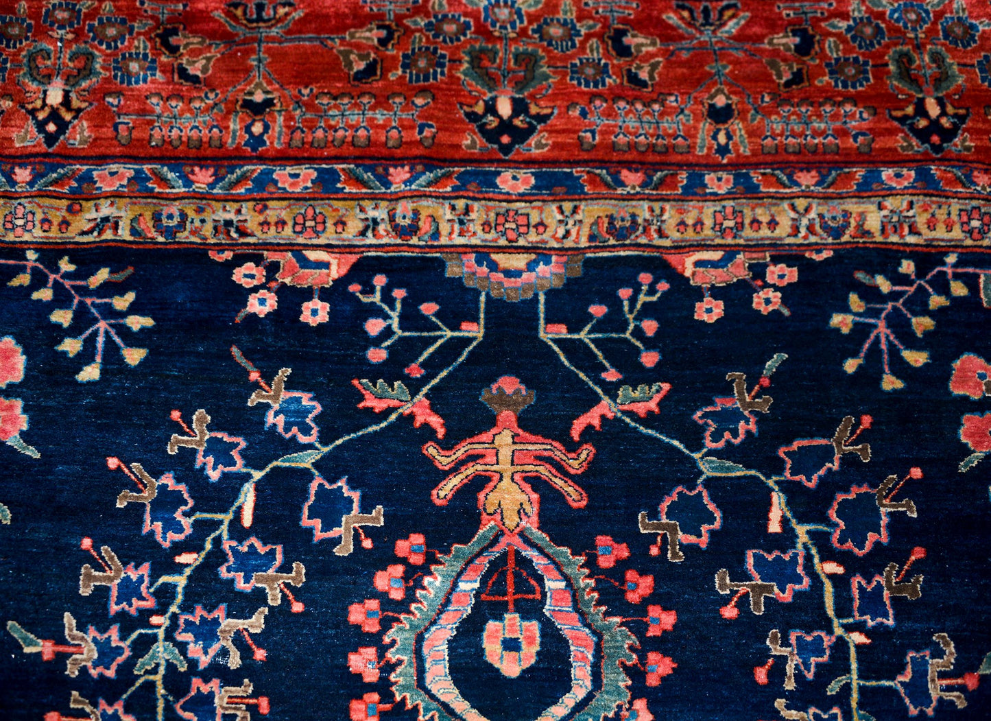 Early 20th Century Sarouk Mohajeran Rug For Sale
