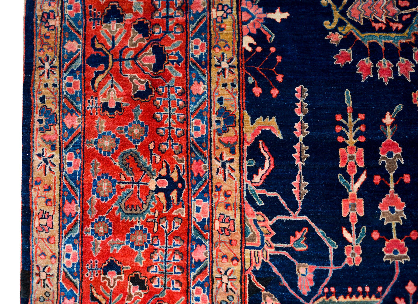 Early 20th Century Sarouk Mohajeran Rug For Sale
