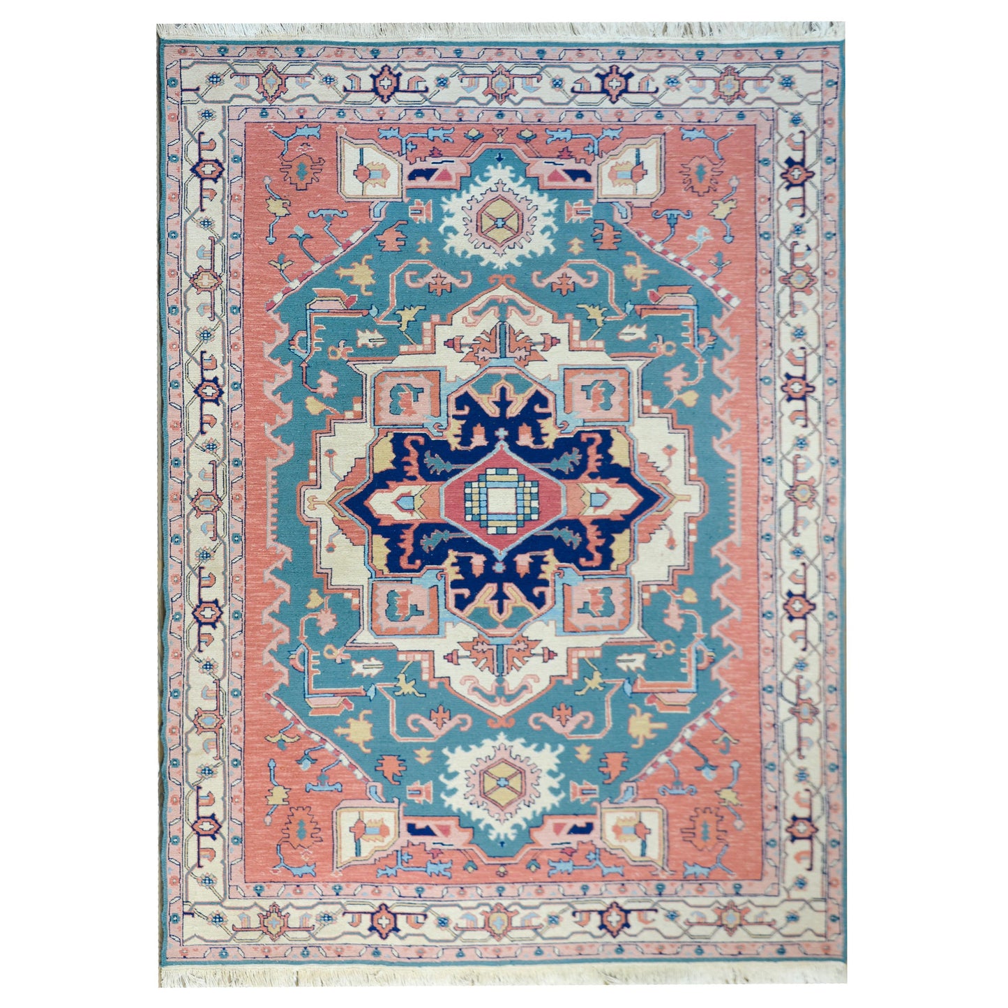 Vintage Indian Serapi-Style Rug For Sale