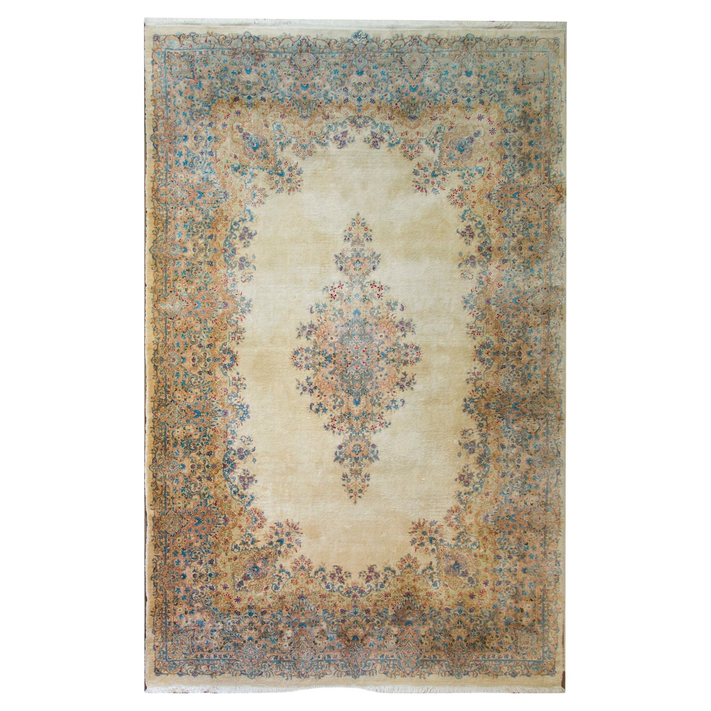 Early 20th Century Persian Kirman Rug For Sale