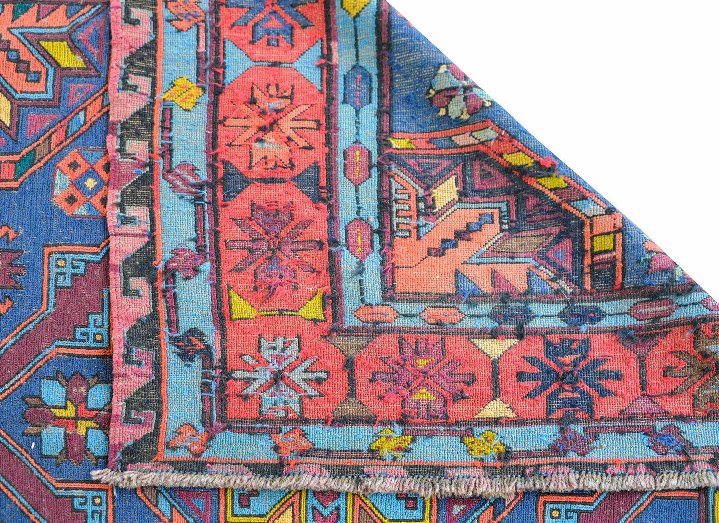 Bold Vintage Soumak Rug For Sale