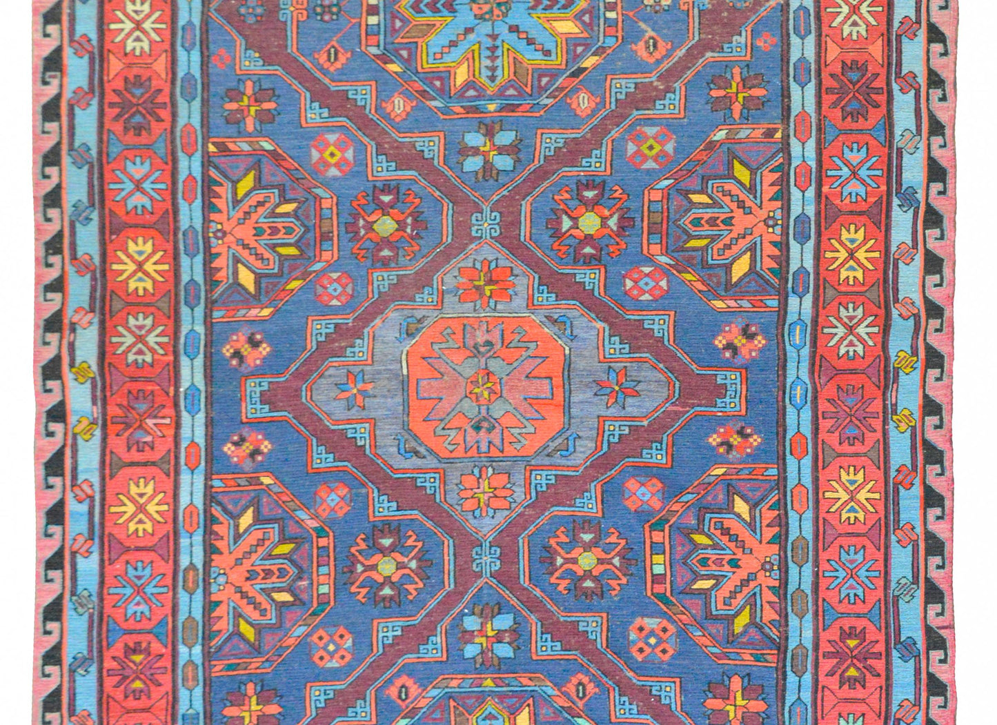 Bold Vintage Soumak Rug For Sale