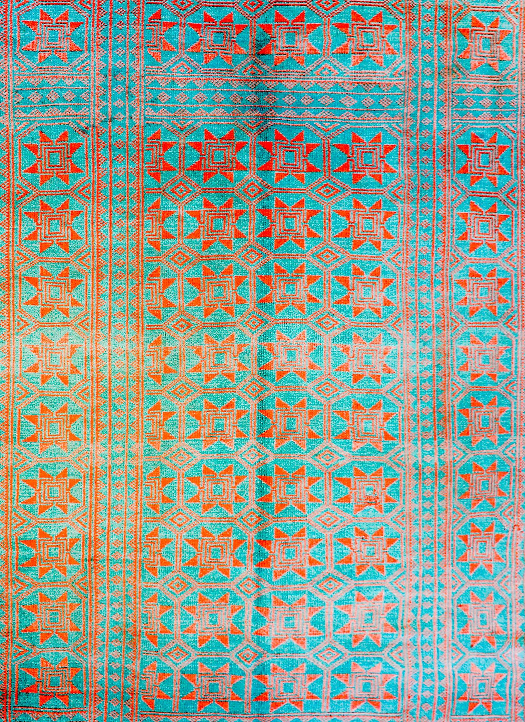 Amazing Reversible Early 20th Century Saveh Kilim Rug For Sale