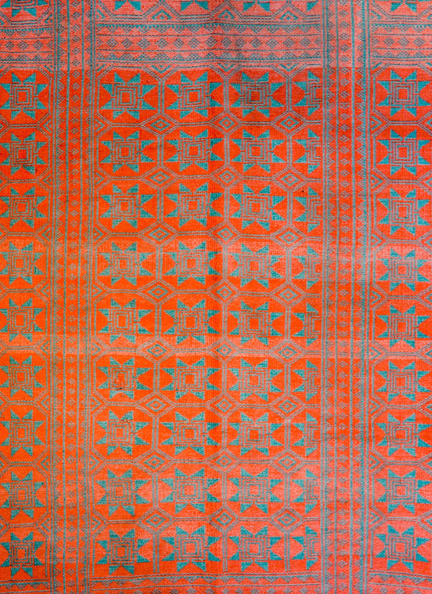 Amazing Reversible Early 20th Century Saveh Kilim Rug For Sale