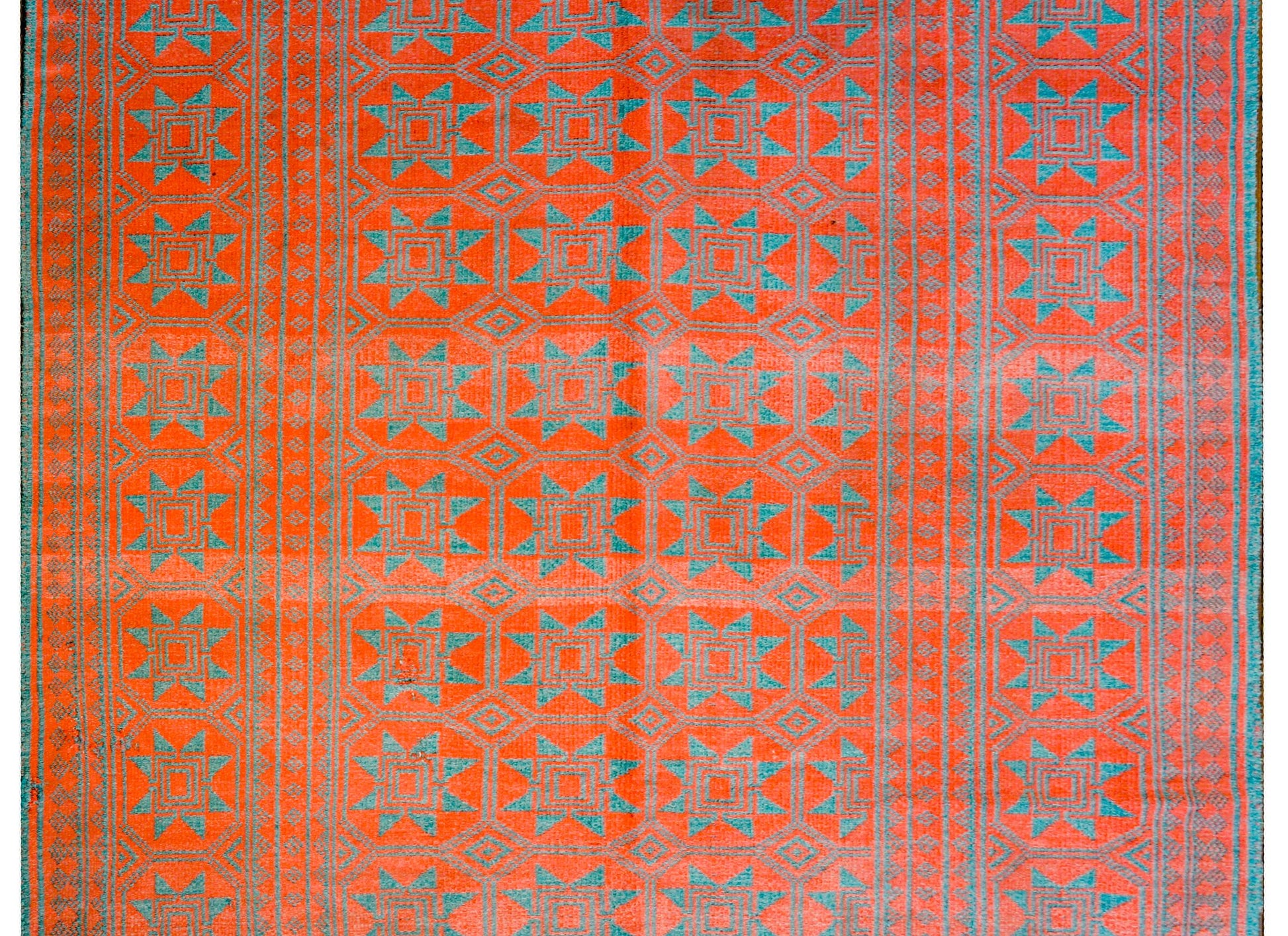 Amazing Reversible Early 20th Century Saveh Kilim Rug For Sale
