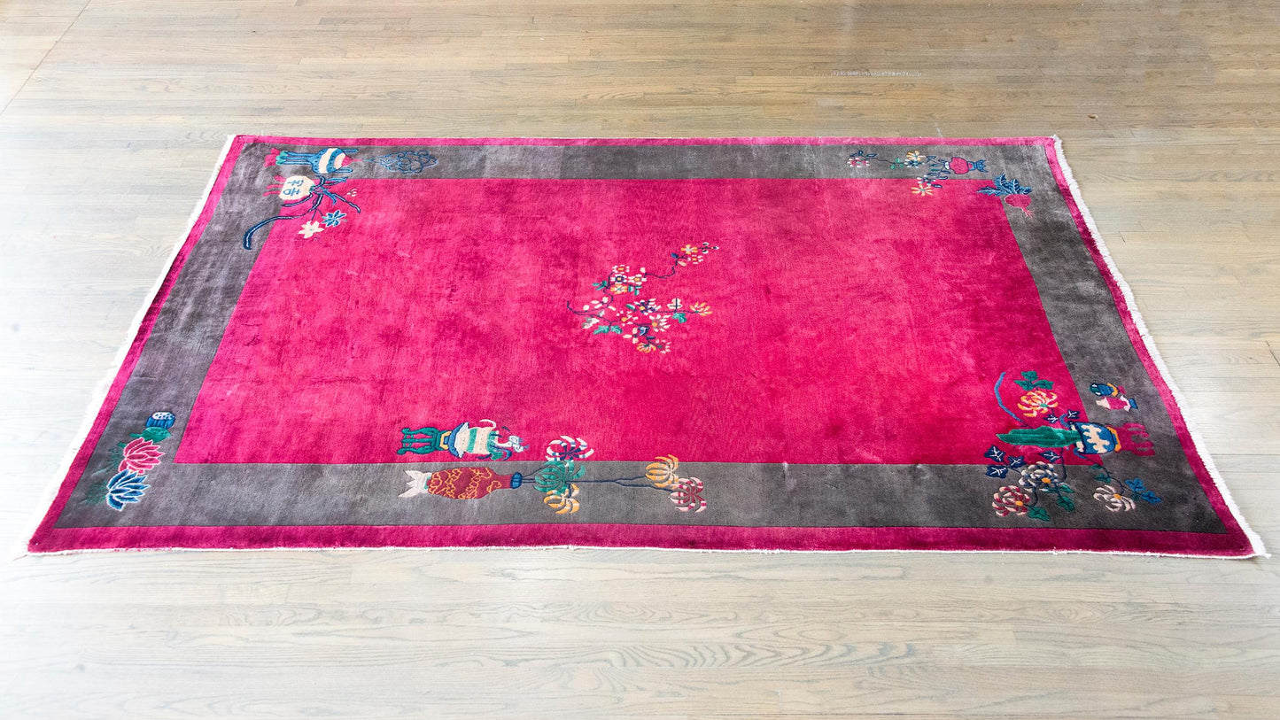 Early 20th Century Chinese Art Deco Rug For Sale