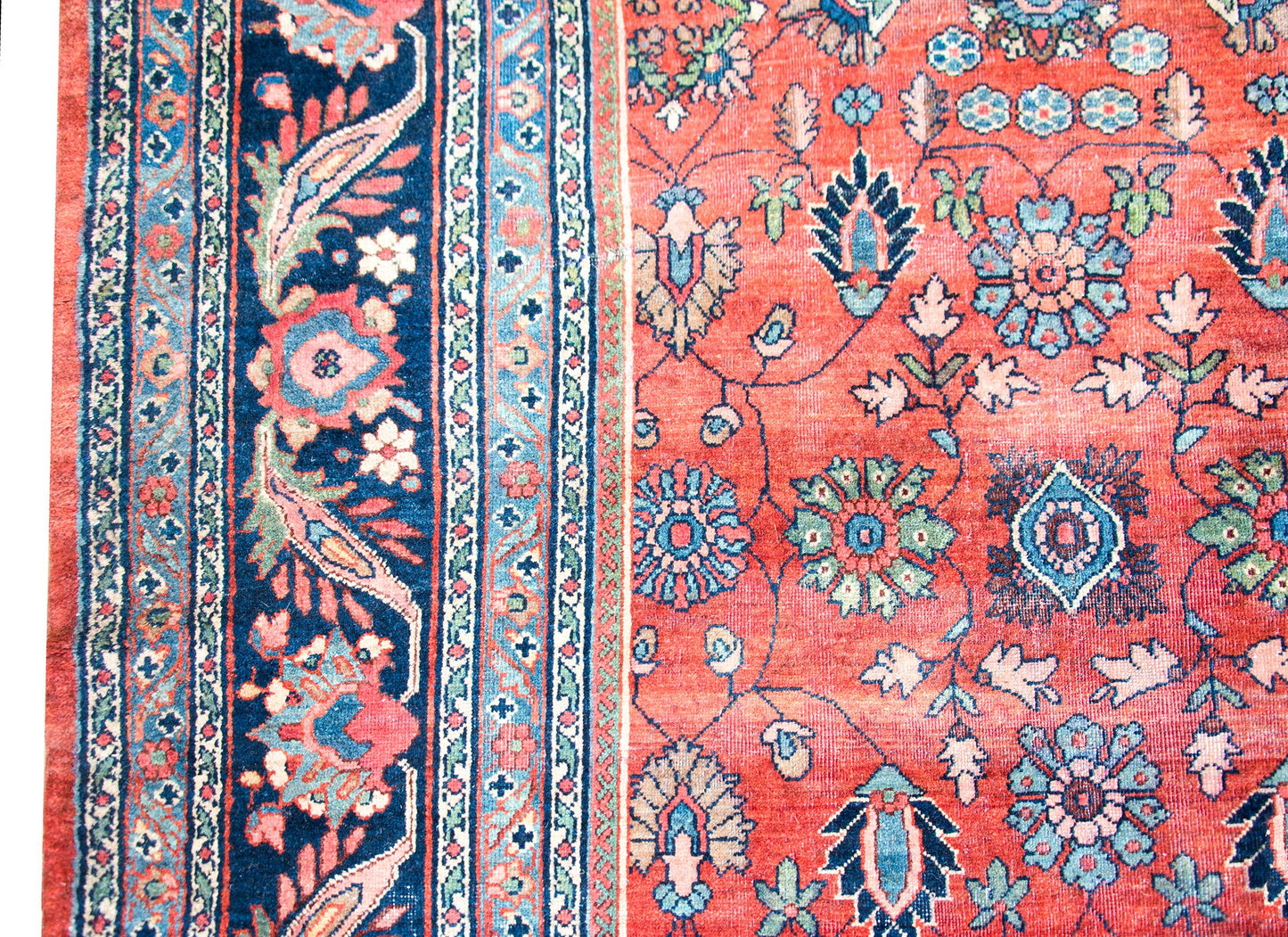 Early 20th Century Persian Sarouk Mahal Rug For Sale
