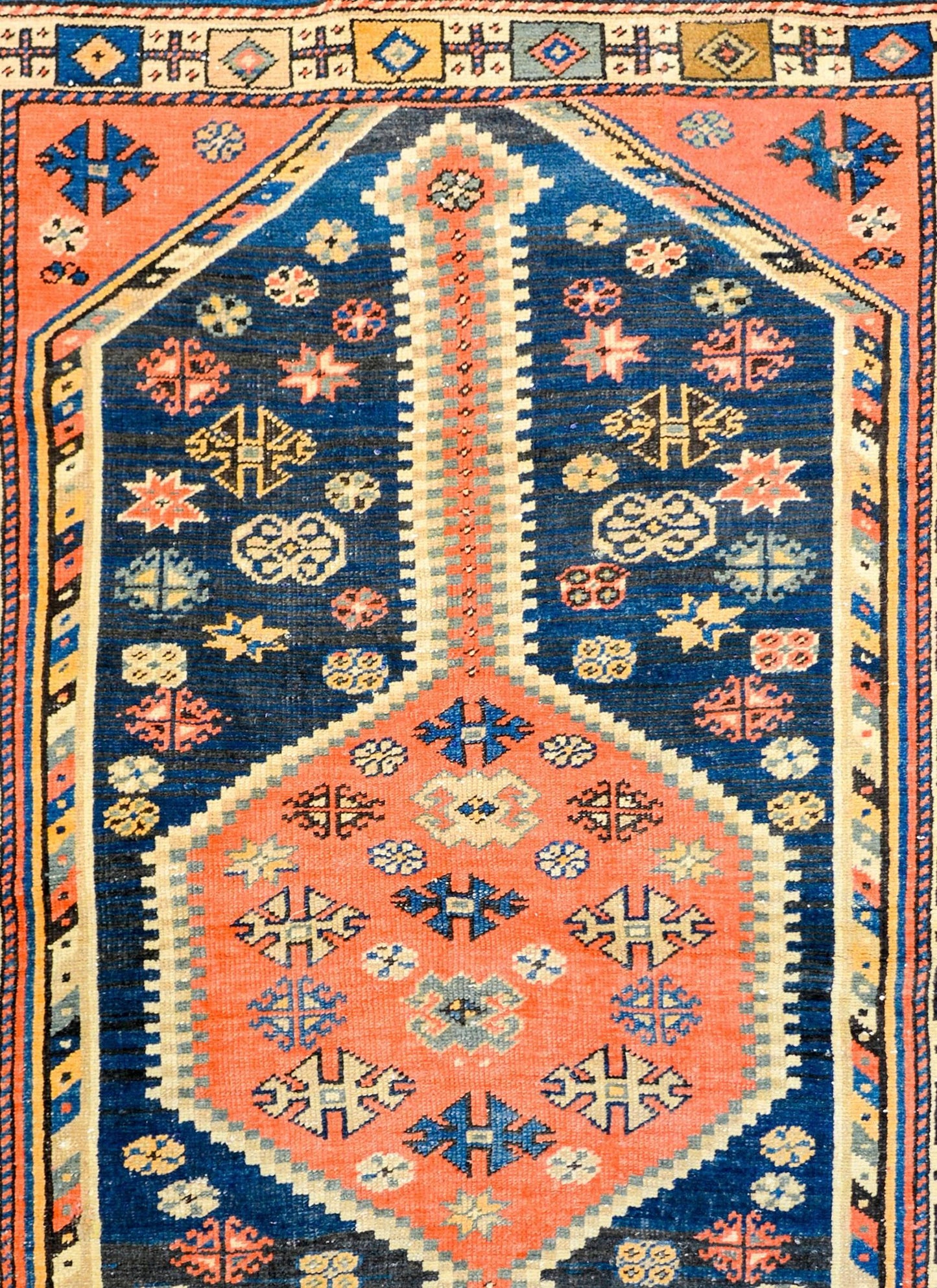 Vivid Early 20th Century Azeri Rug For Sale