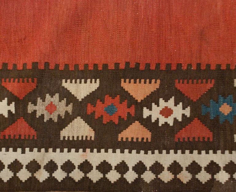 Late 19th Century Persian Shirvan Kilim Runner For Sale