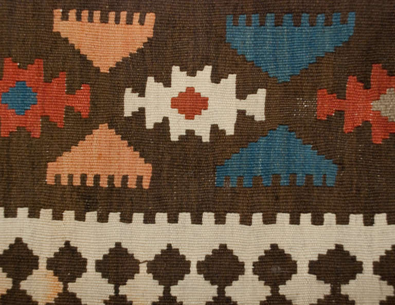 Late 19th Century Persian Shirvan Kilim Runner For Sale
