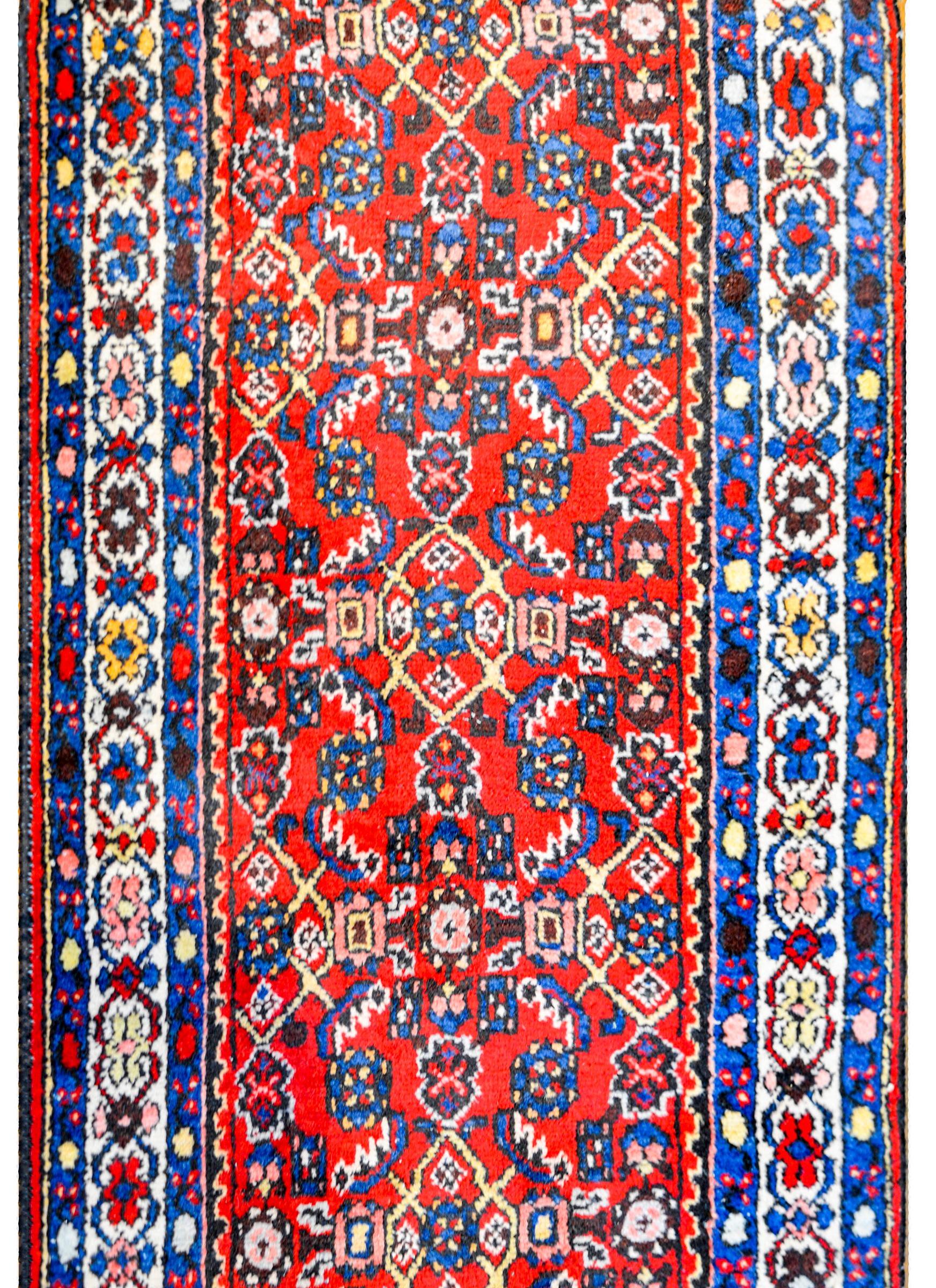 Early 20th Century Hosseinabad Runner For Sale