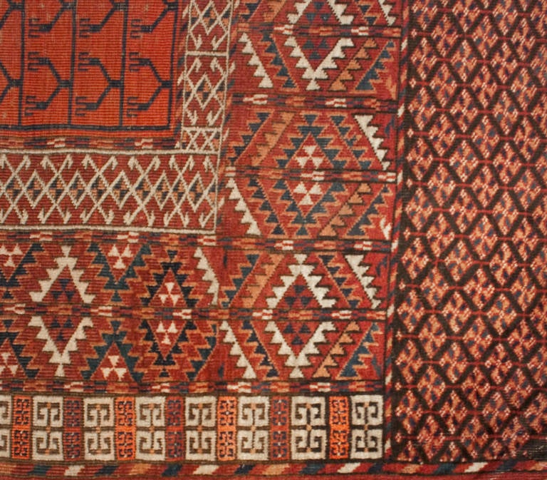 19th Century Engsi Prayer Rug For Sale