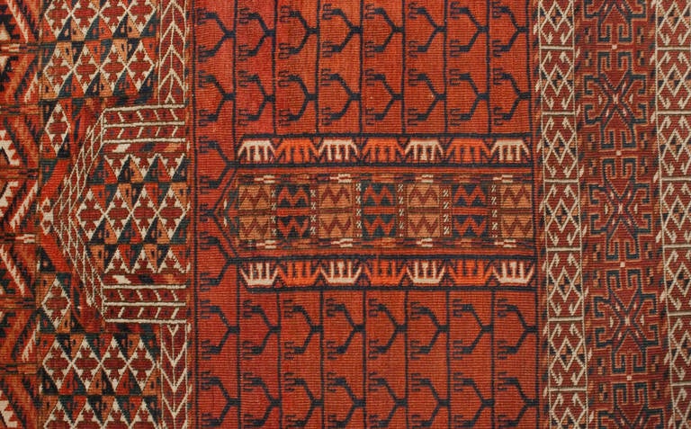19th Century Engsi Prayer Rug For Sale