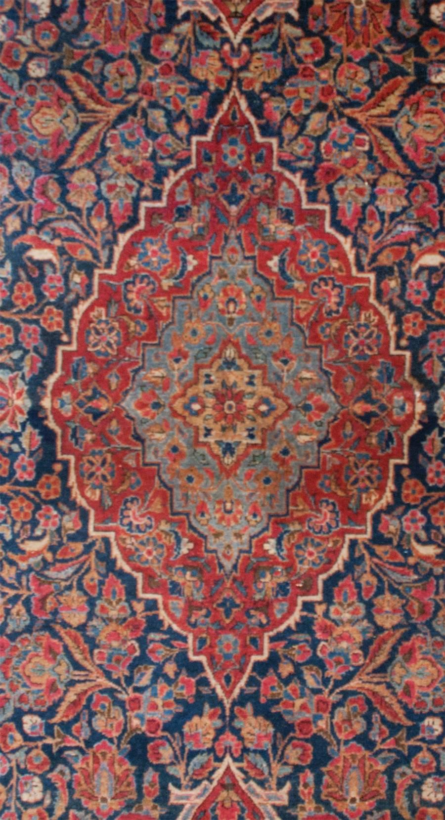 Outstanding Early 20th Century Kashan Rug For Sale