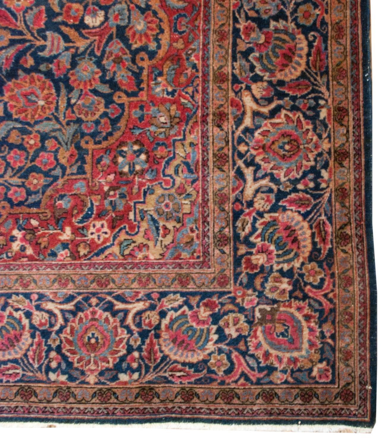 Outstanding Early 20th Century Kashan Rug For Sale
