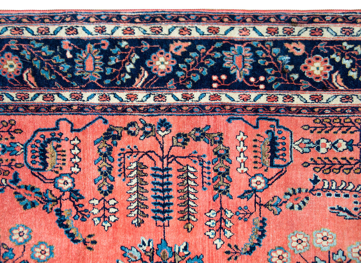 Early 20th Century Persian Sarouk Mohajeran Rug For Sale