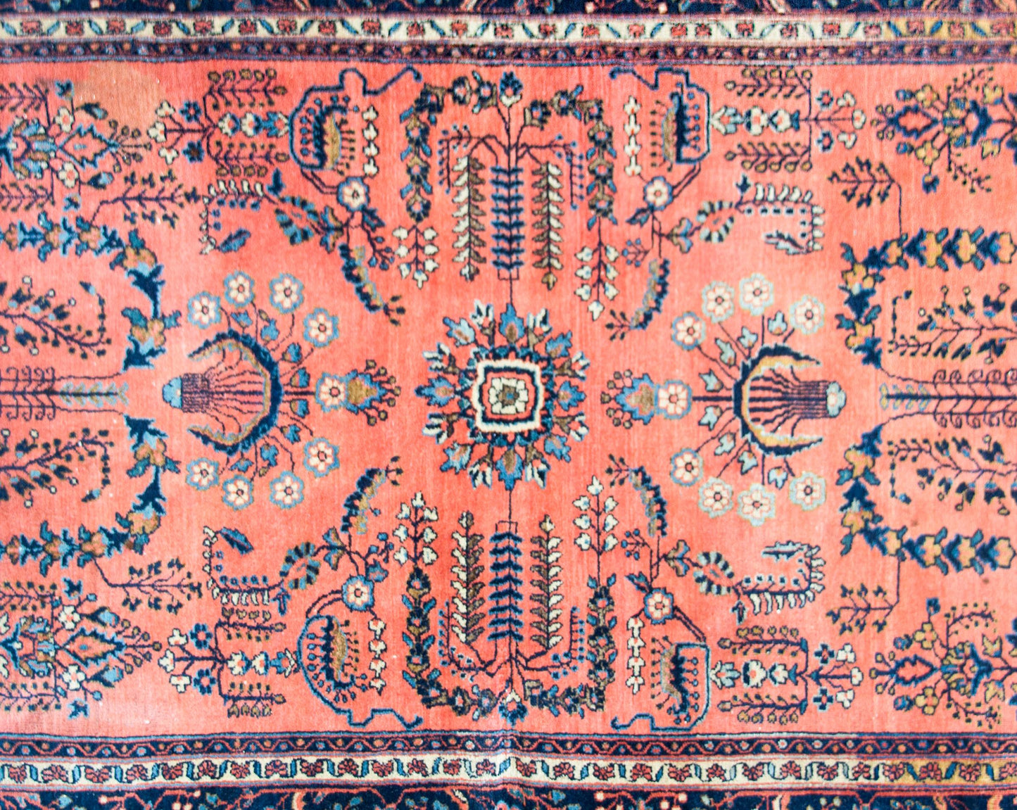 Early 20th Century Persian Sarouk Mohajeran Rug For Sale
