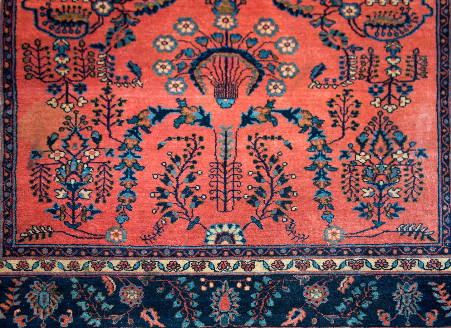 Early 20th Century Persian Sarouk Mohajeran Rug For Sale