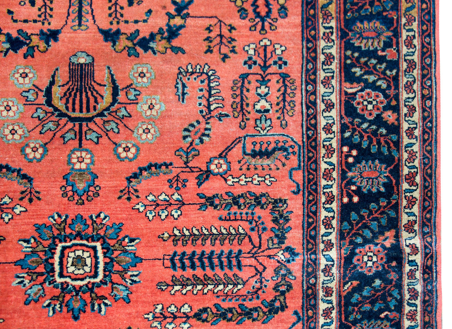 Early 20th Century Persian Sarouk Mohajeran Rug For Sale