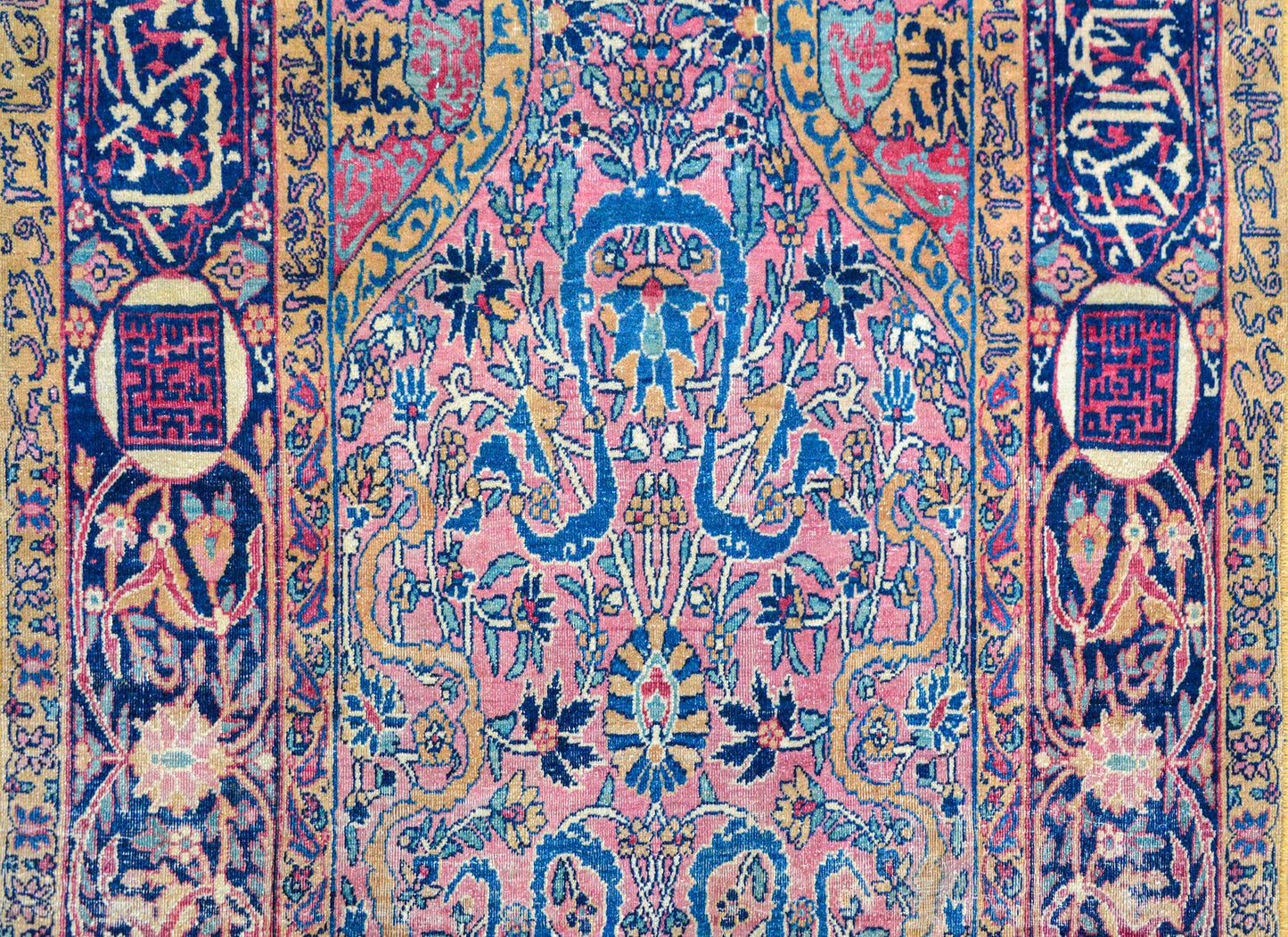 Extraordinary Early 20th Century Kashan Prayer Rug For Sale