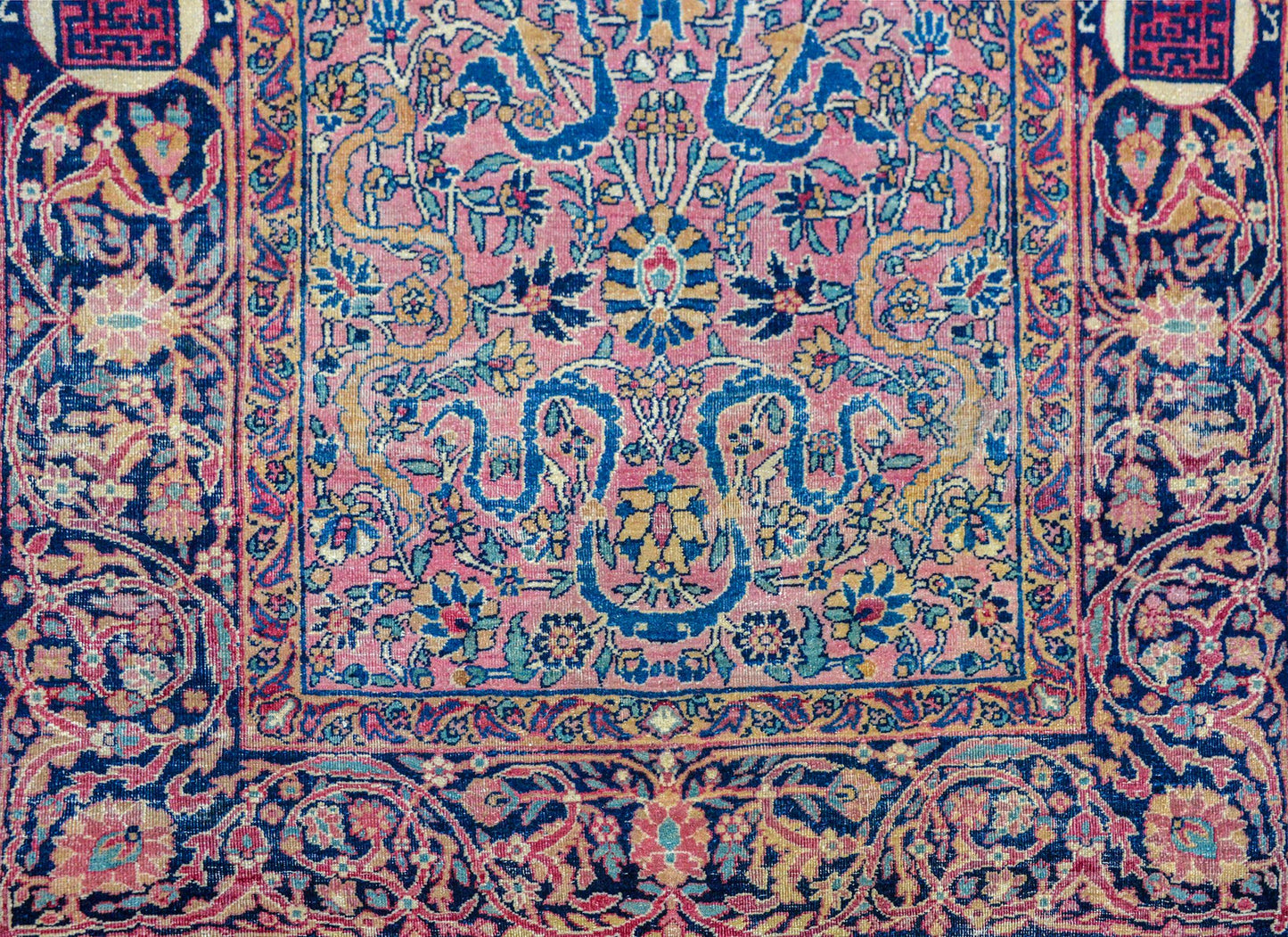 Extraordinary Early 20th Century Kashan Prayer Rug For Sale