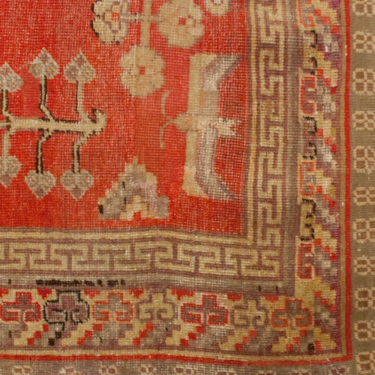 Early 20th Century Central Asian Samarghand Carpet For Sale