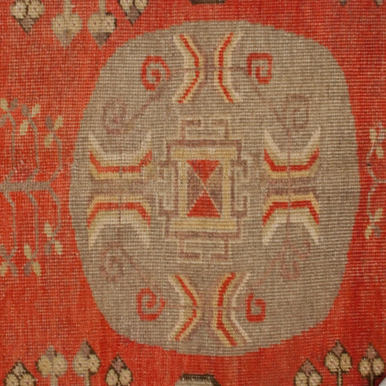 Early 20th Century Central Asian Samarghand Carpet For Sale
