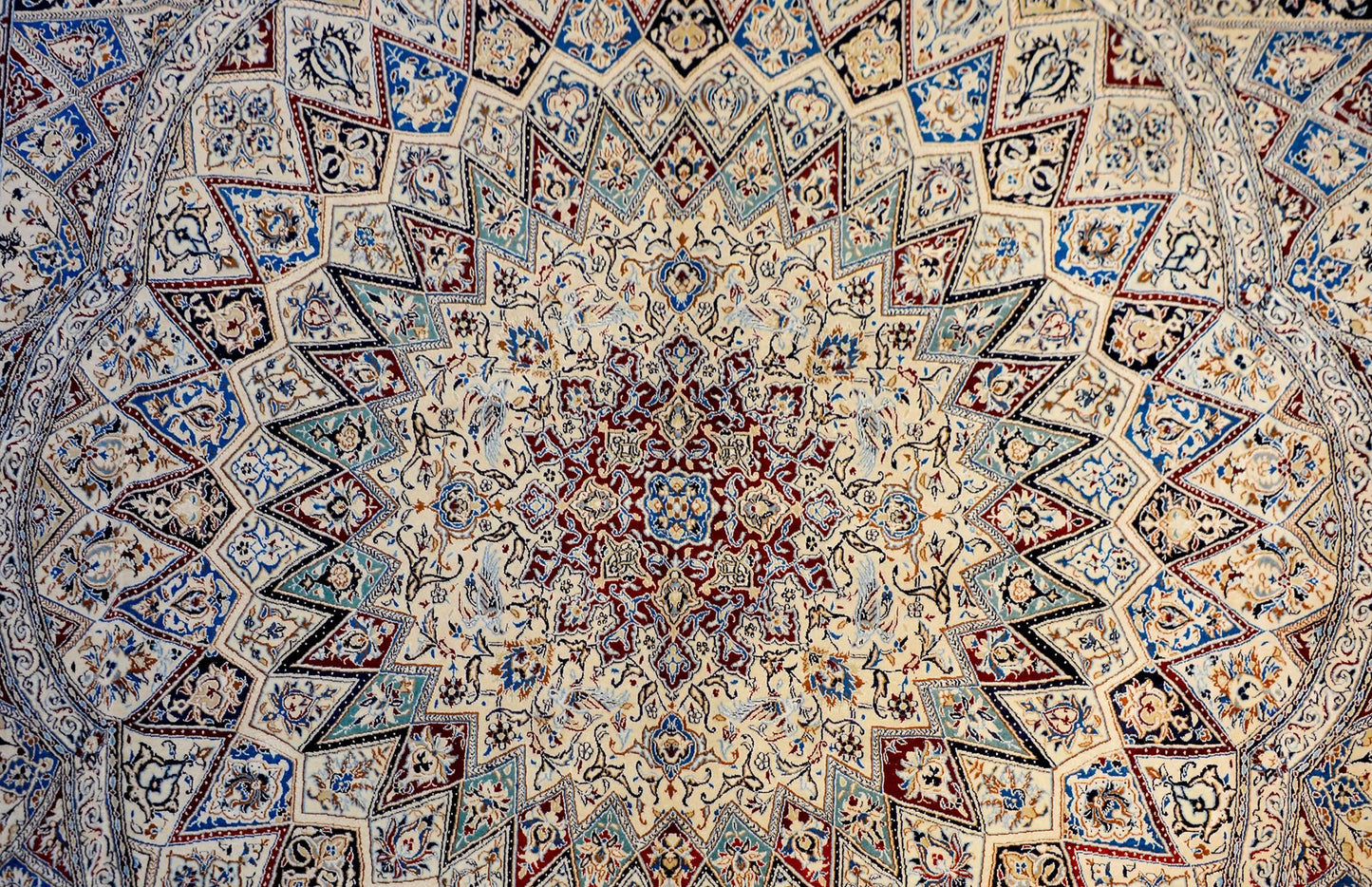 Mesmerizing Vintage Nain Rug For Sale
