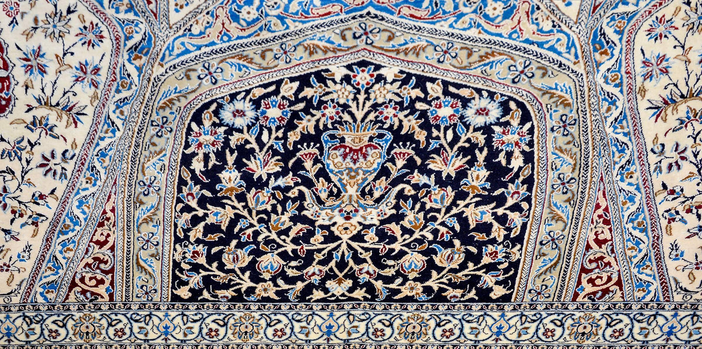 Mesmerizing Vintage Nain Rug For Sale