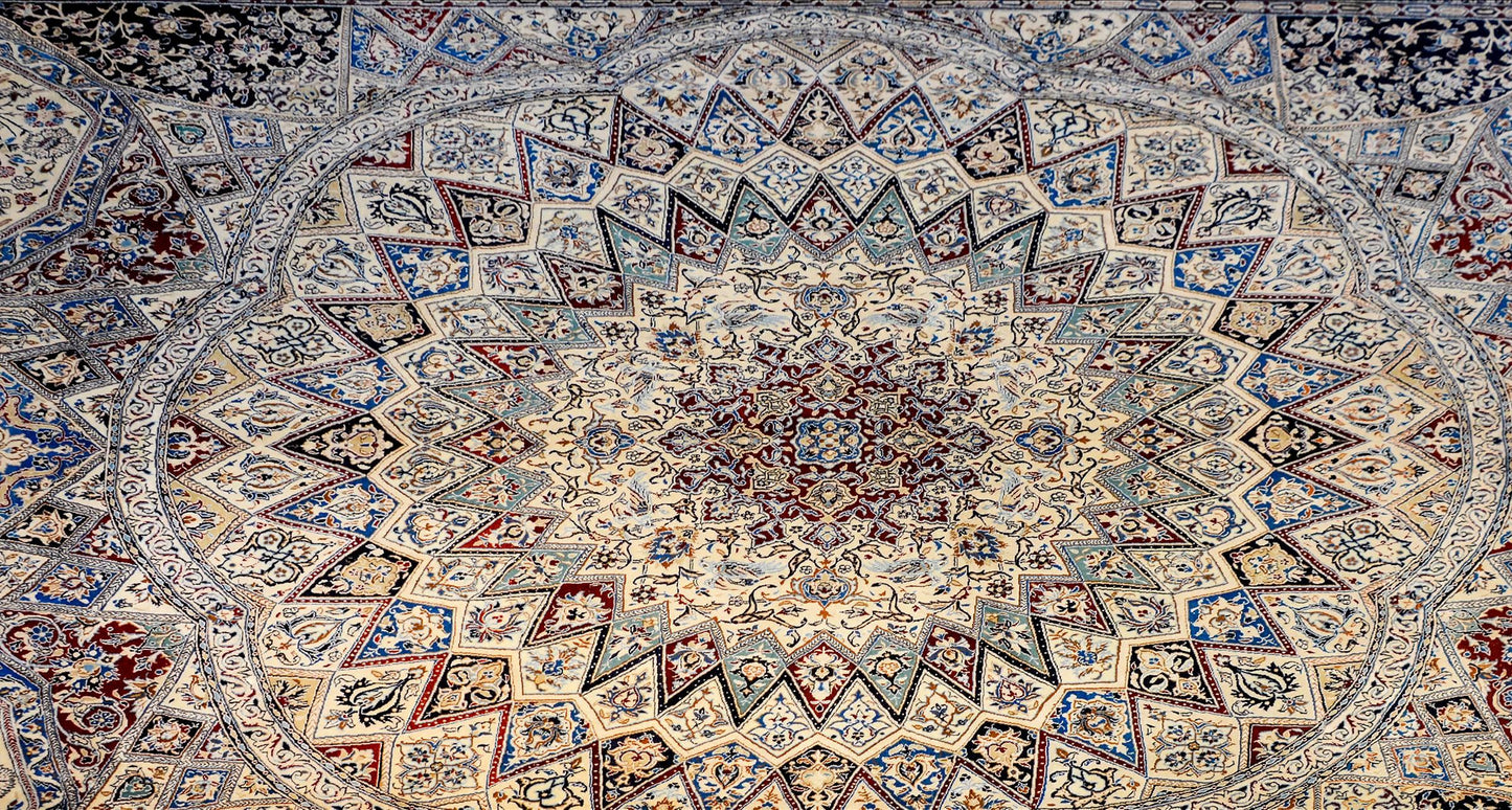 Mesmerizing Vintage Nain Rug For Sale