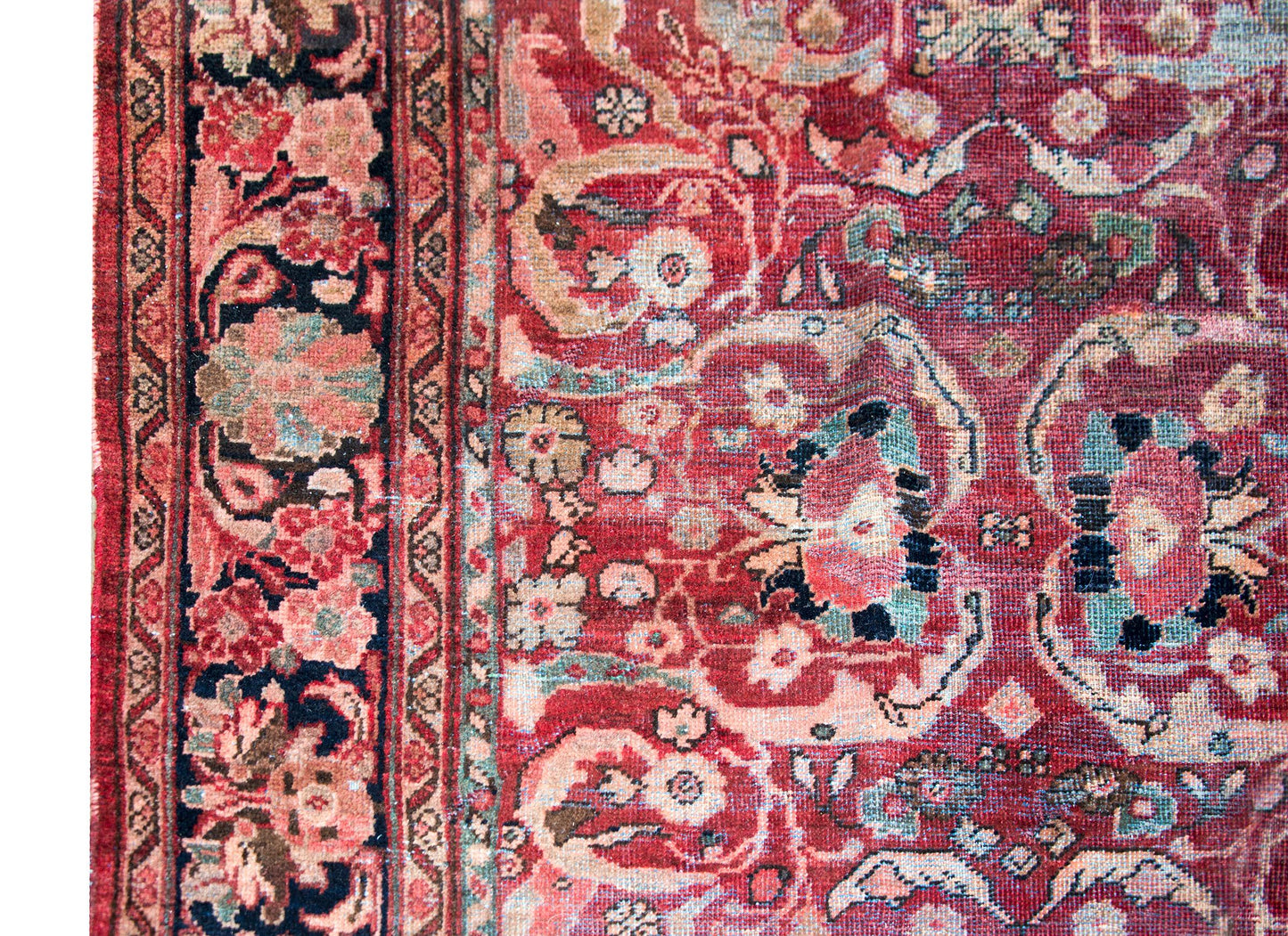 Early 20th Century Persian Mahal Rug For Sale
