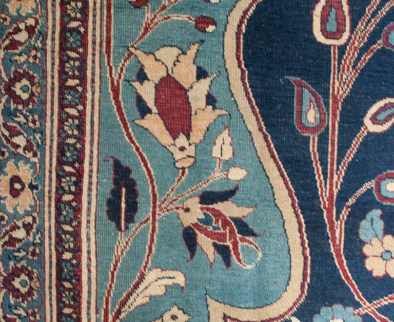 19th Century Persian Doroksh Carpet For Sale