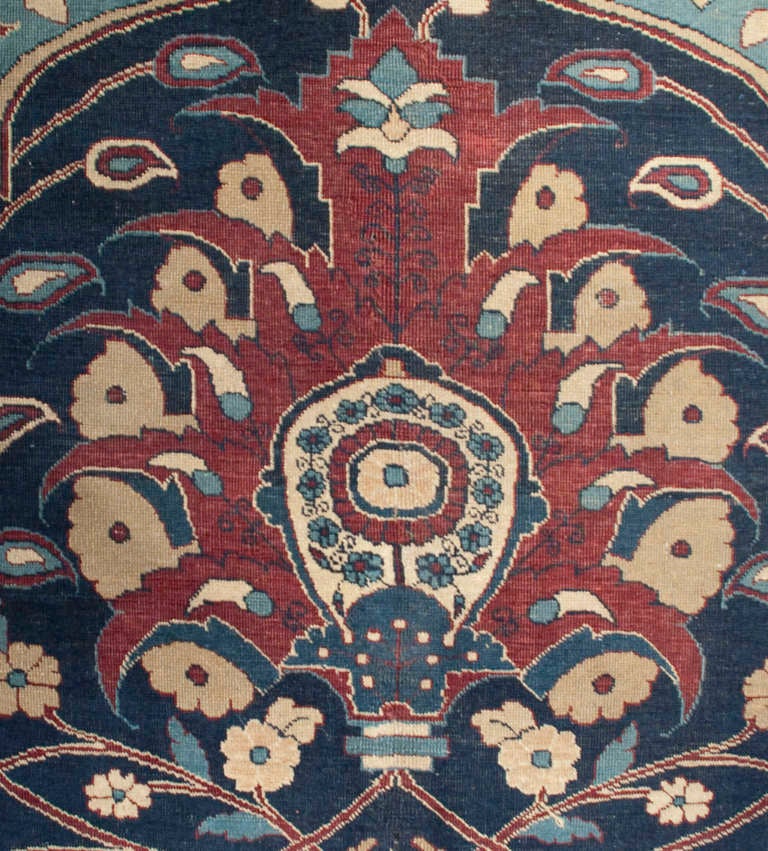19th Century Persian Doroksh Carpet For Sale
