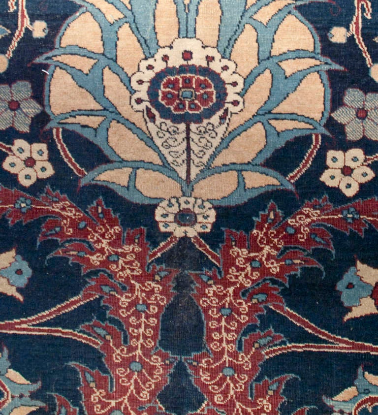 19th Century Persian Doroksh Carpet For Sale
