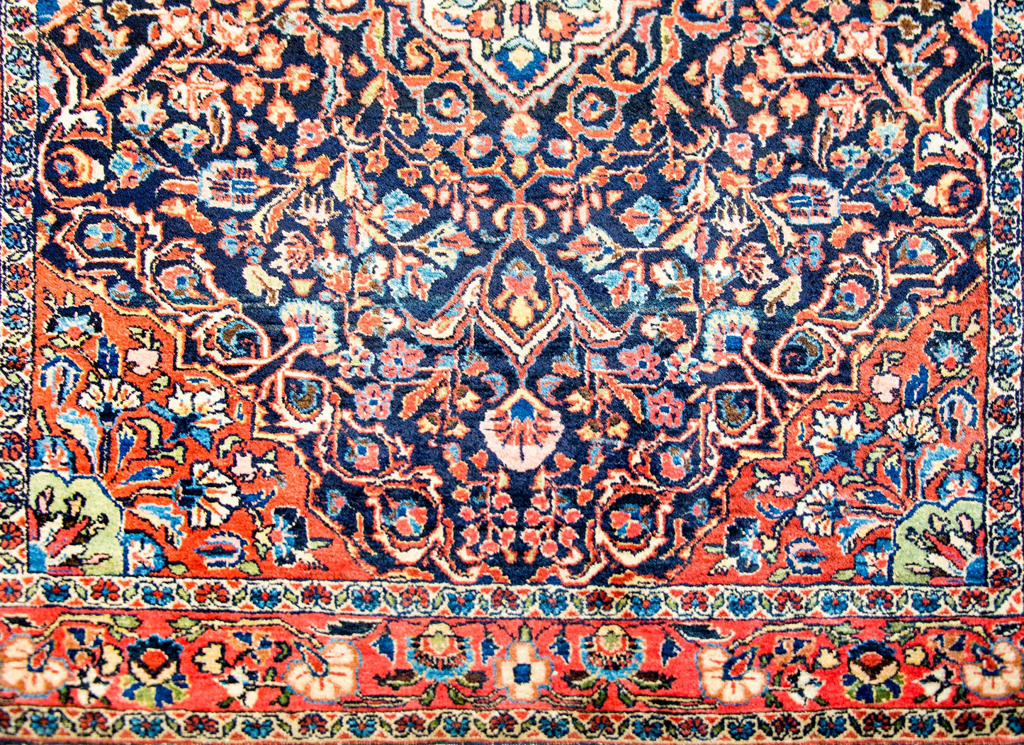 Wonderful Early 20th Century Sarouk Rug For Sale