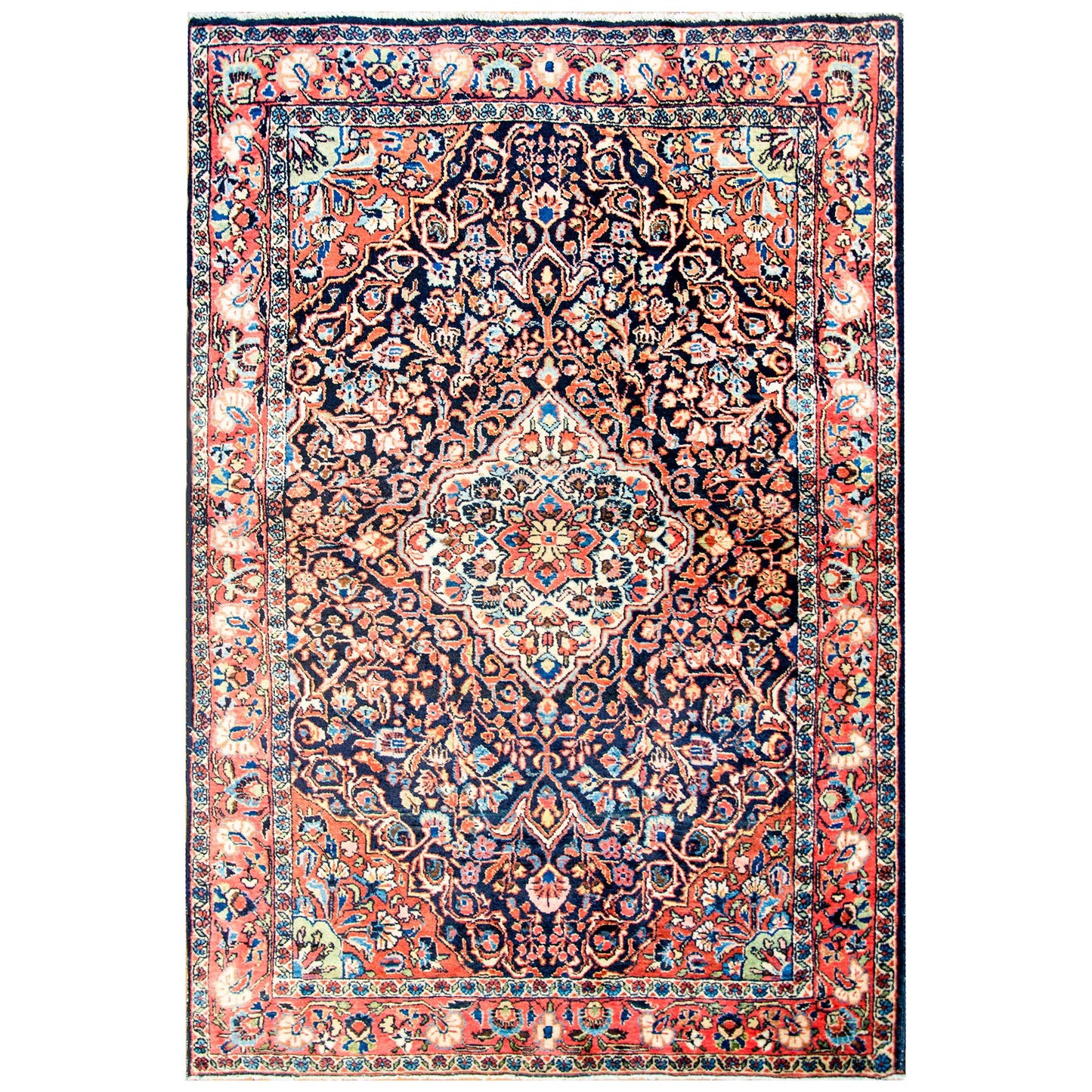 Wonderful Early 20th Century Sarouk Rug For Sale