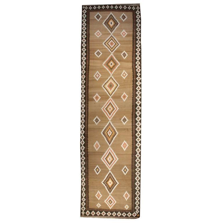 Early 20th Century Persian Kelardasht Kilim Runner For Sale