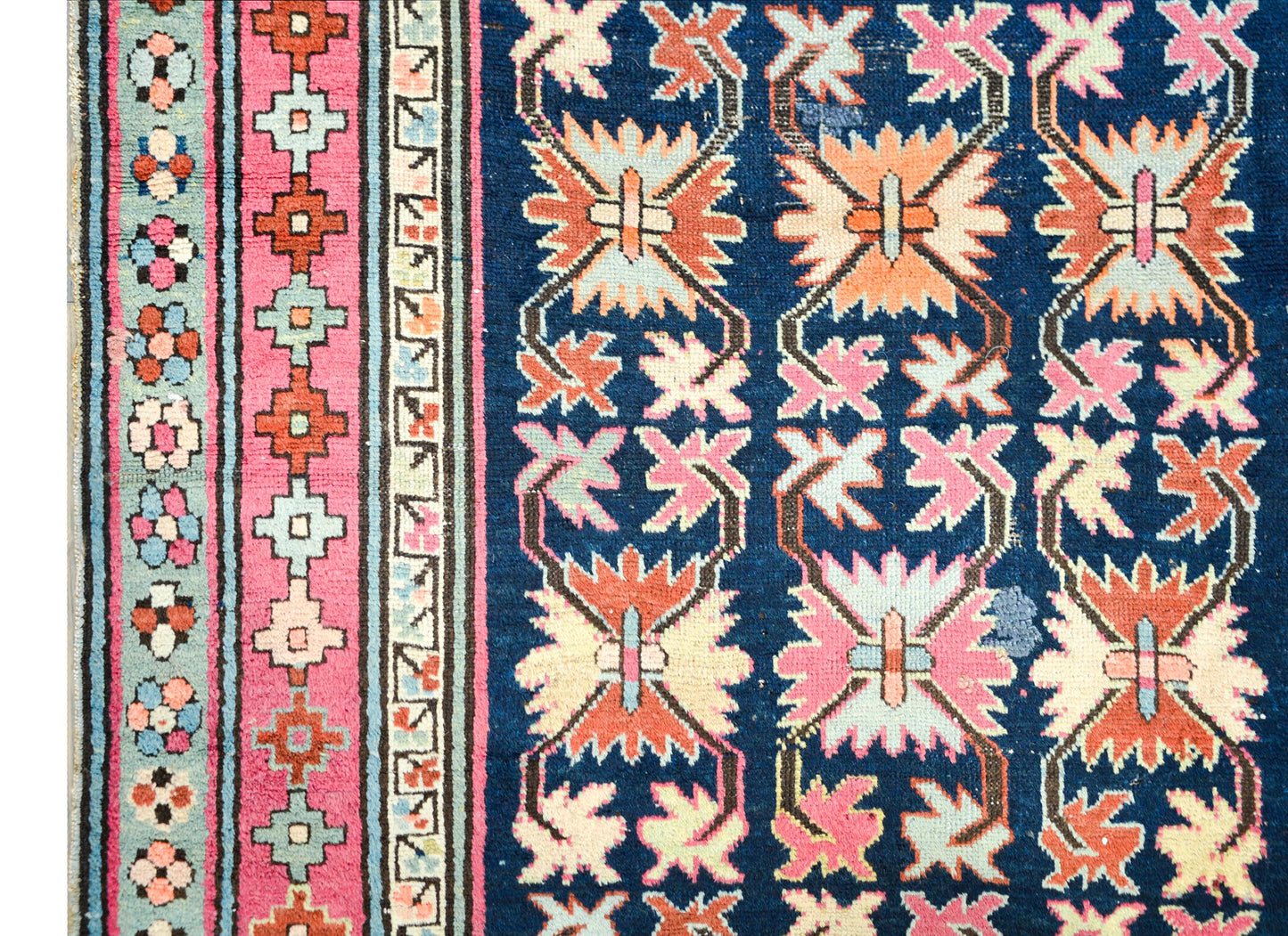 Rare Early 20th Century Persian Ganjeh Prayer Rug For Sale