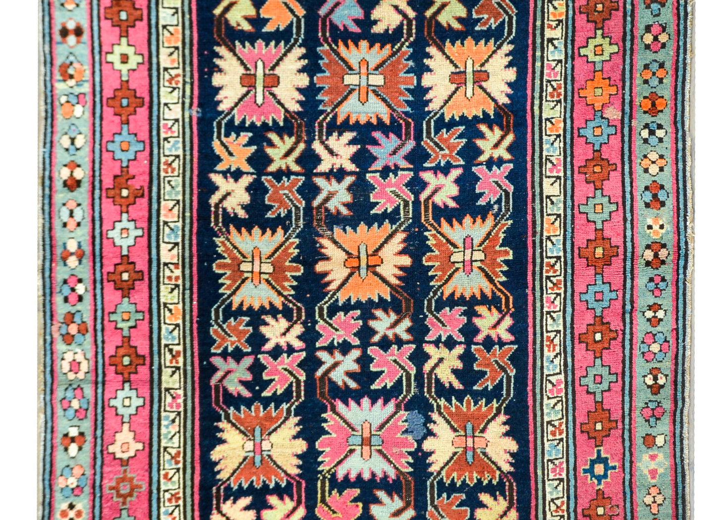 Rare Early 20th Century Persian Ganjeh Prayer Rug For Sale