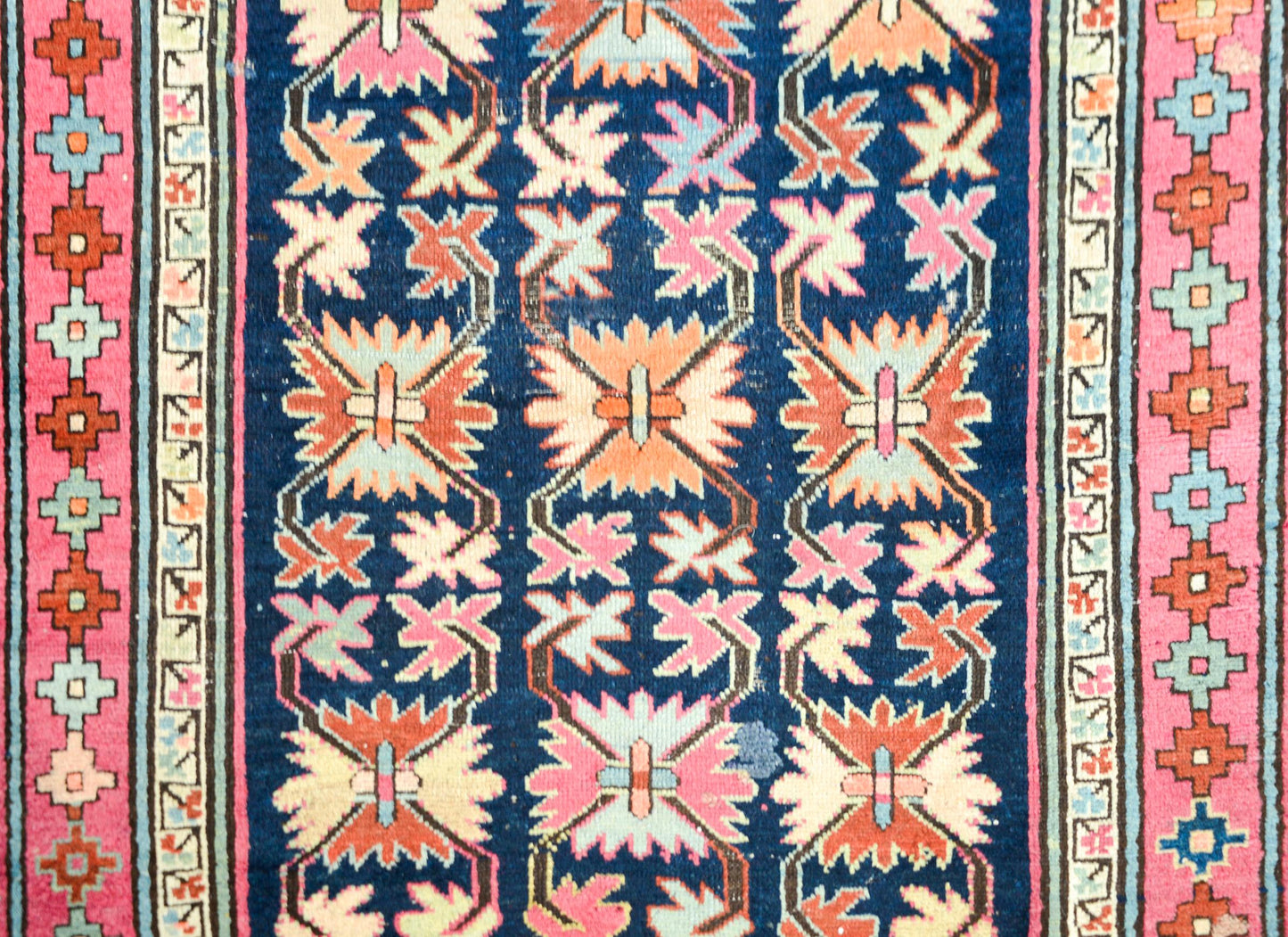 Rare Early 20th Century Persian Ganjeh Prayer Rug For Sale