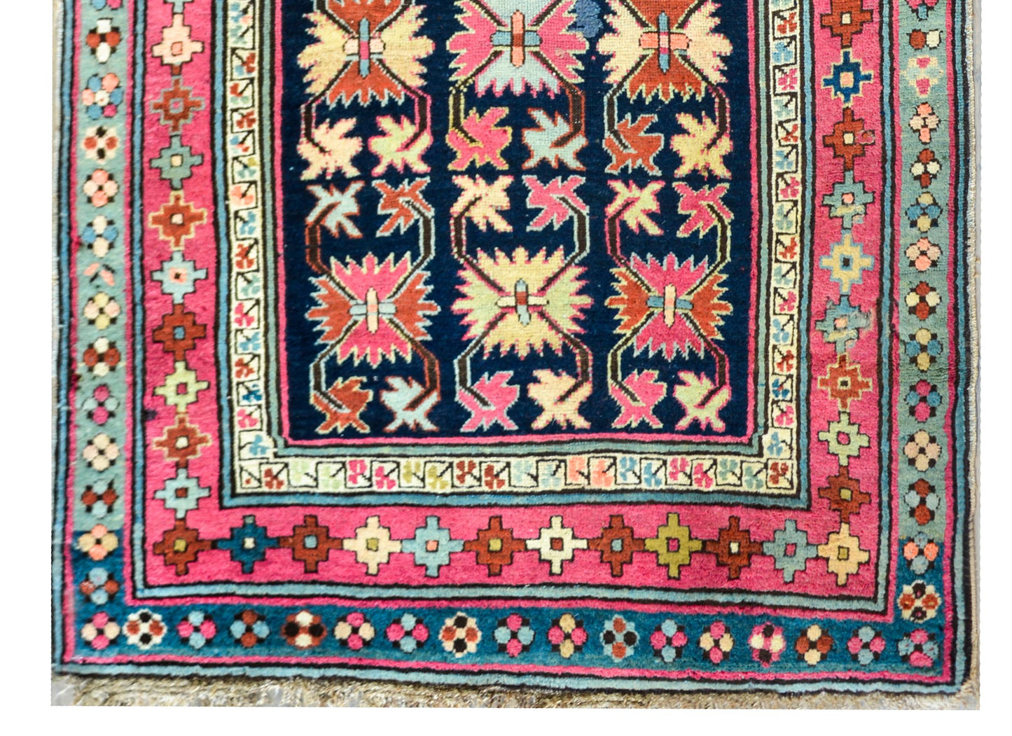 Rare Early 20th Century Persian Ganjeh Prayer Rug For Sale