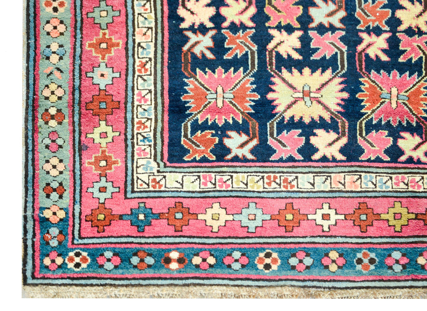 Rare Early 20th Century Persian Ganjeh Prayer Rug For Sale