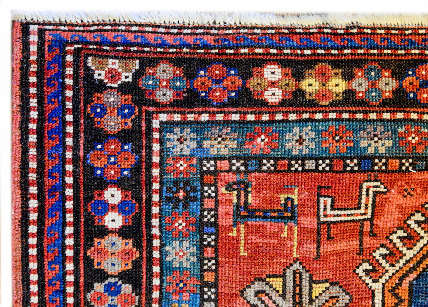 Wonderful 19th Century Kazak Rug For Sale