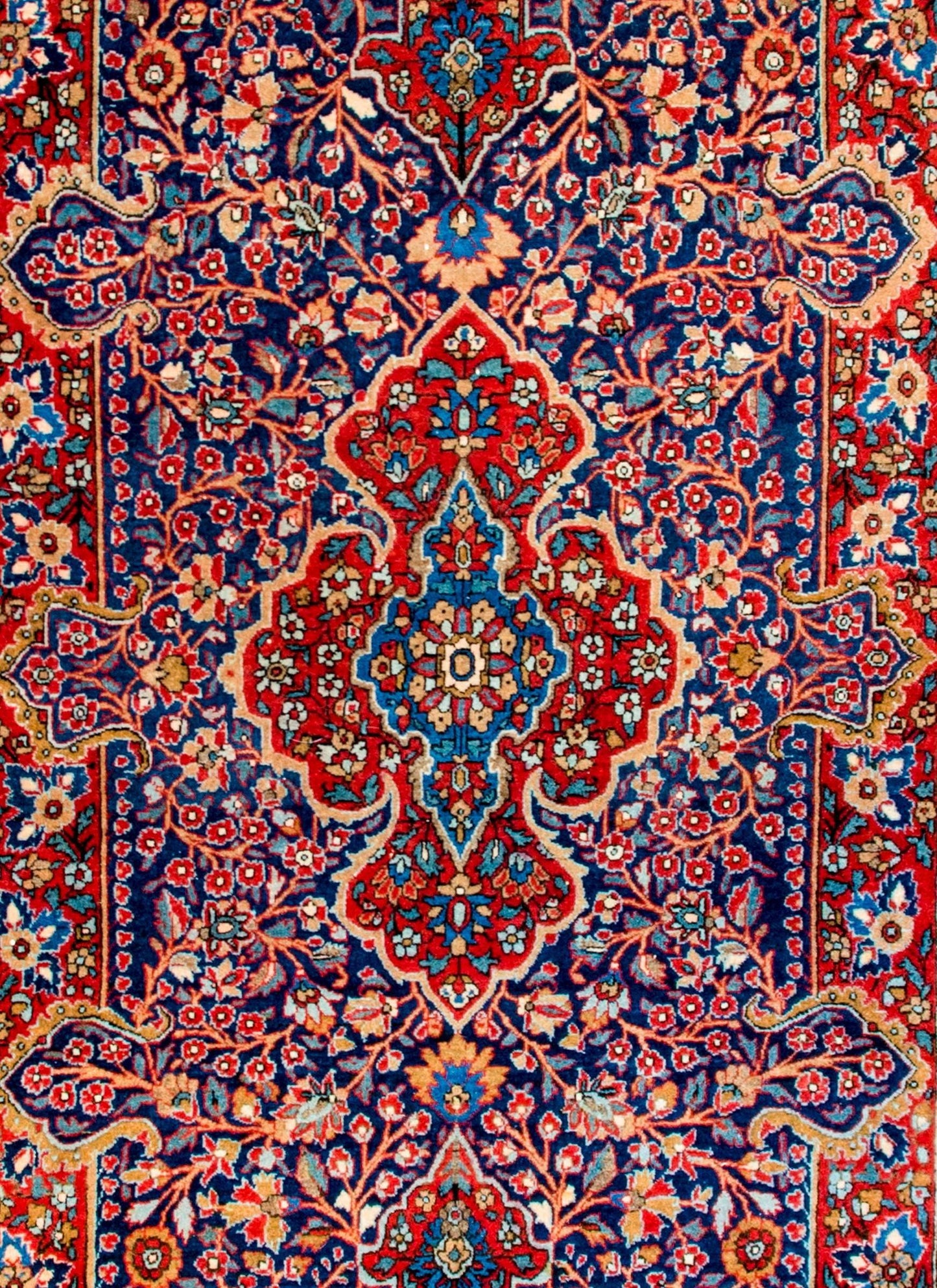 Exceptional Early 20th Century Kashan Rug For Sale