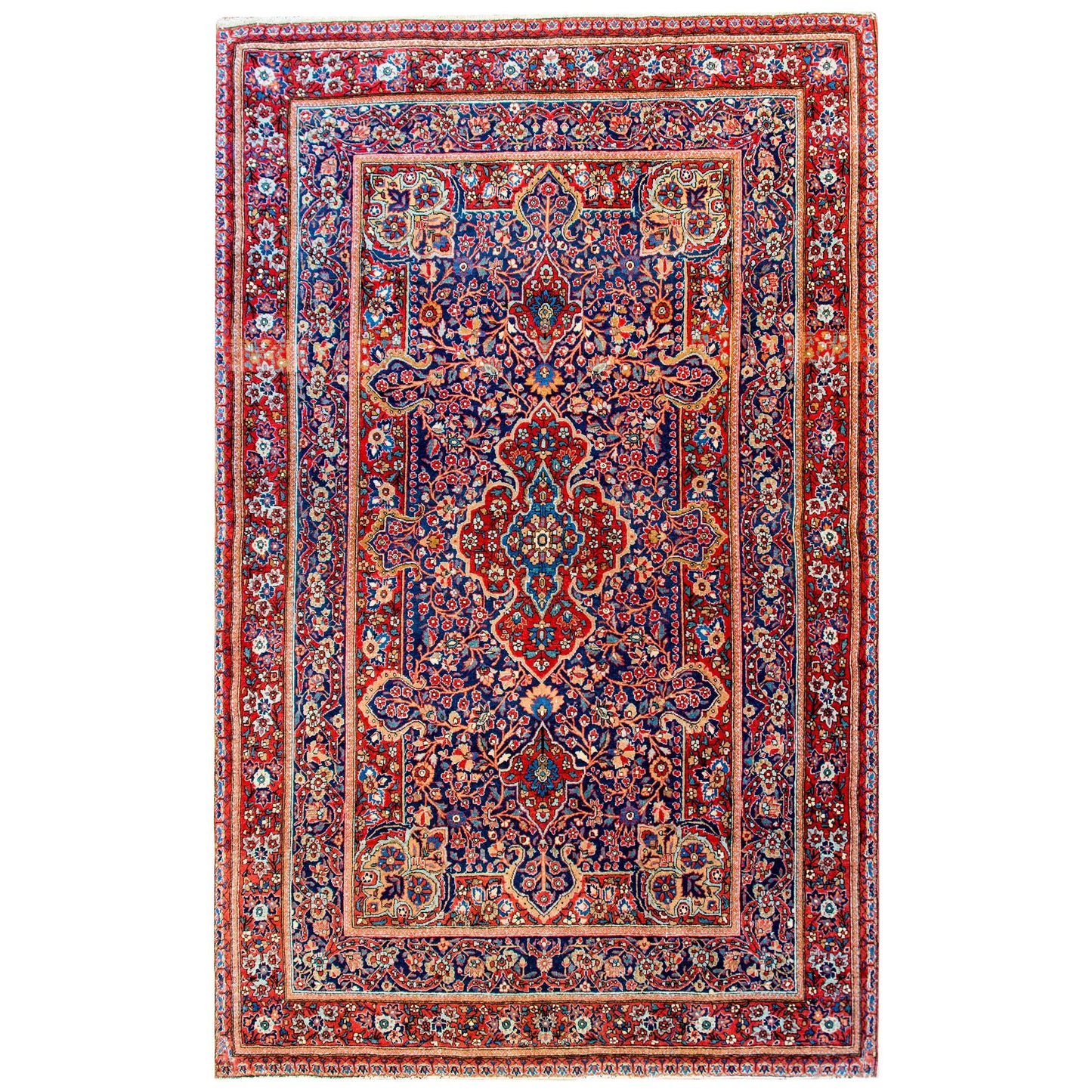 Exceptional Early 20th Century Kashan Rug For Sale