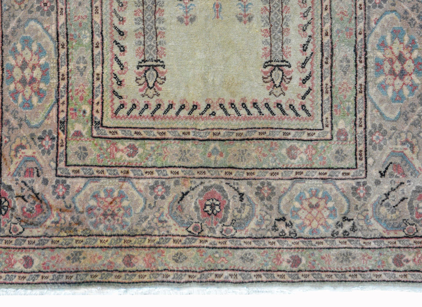 Vintage Turkish Prayer Rug For Sale